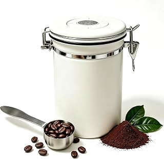 Kaffeedose Luftdicht für Kaffeebohnen Behälter aus Edelstahl 1.8L