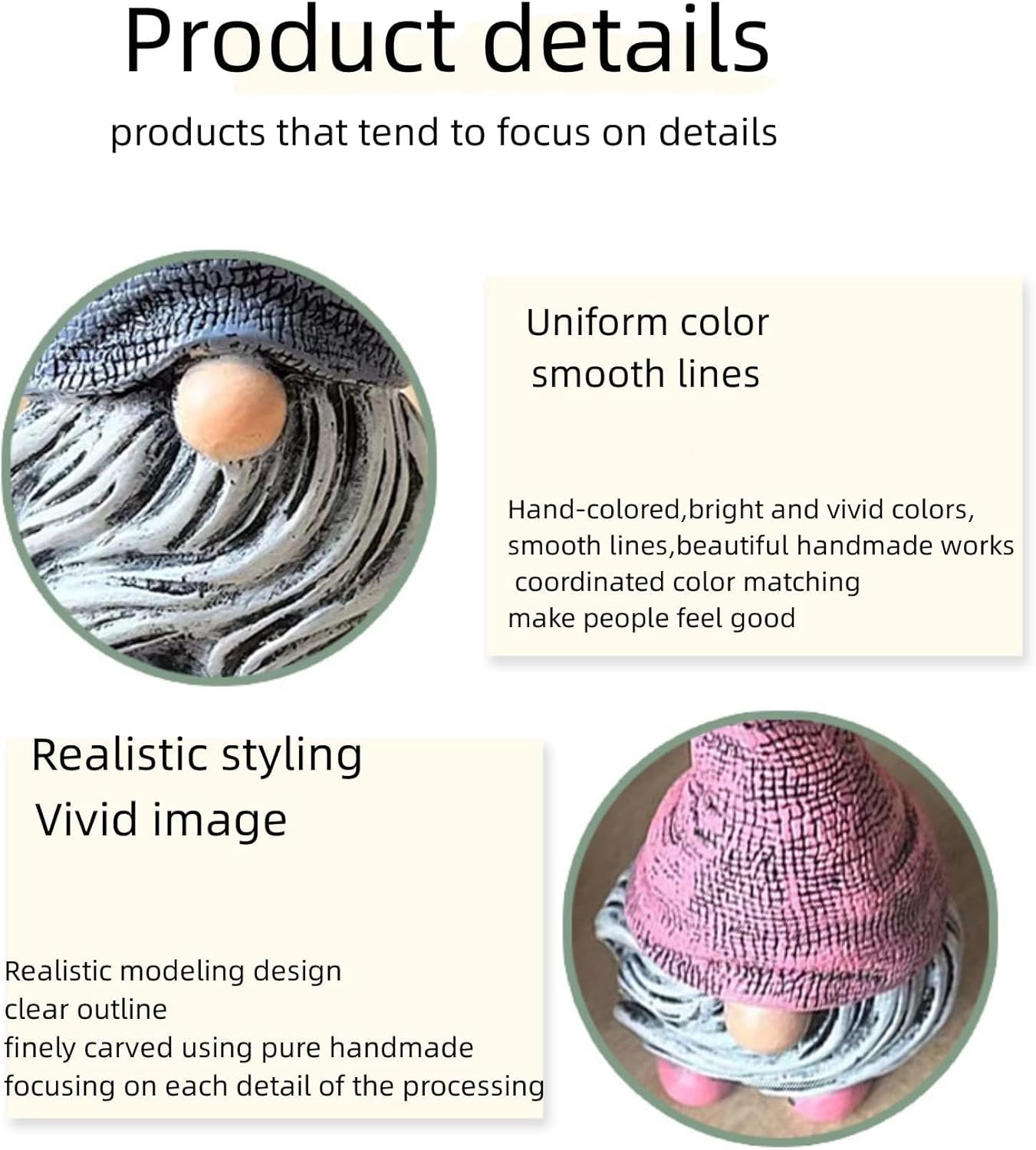 Mini Gnomes Figurines 5pcs,Gnomes Decorations for Home,Fairy Garden Accessories,Mini Garden Dwarfs for Plant pots,Resin Little Dwarfs for Fairy Yard