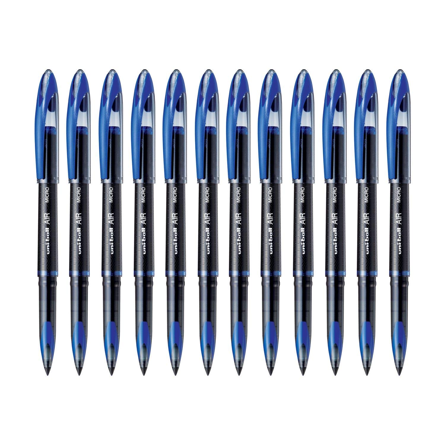 UNP188MBL12 Air Roller Ball Pen Set - Pack of 12 (Blue)