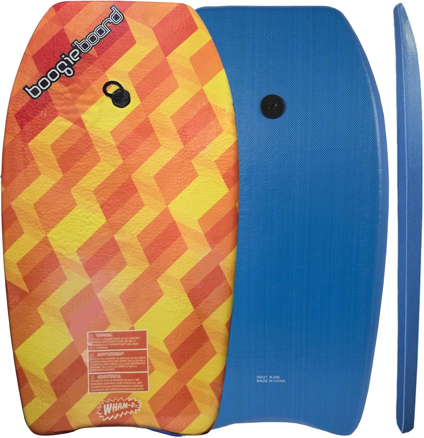 Wham-O Boogie Boards, 33" Body Board for Beach, Lightweight Bodyboard with Wrist Leash for Beginners and Kids(1 Pack)