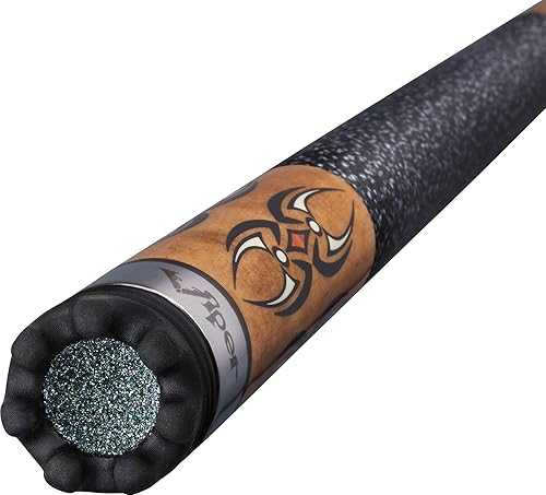 Miniatura 4 de Viper Sinister - Taco de billarbillar (2 piezas, 58 pulgadas), ceniza natural con puntos ámbarnegros