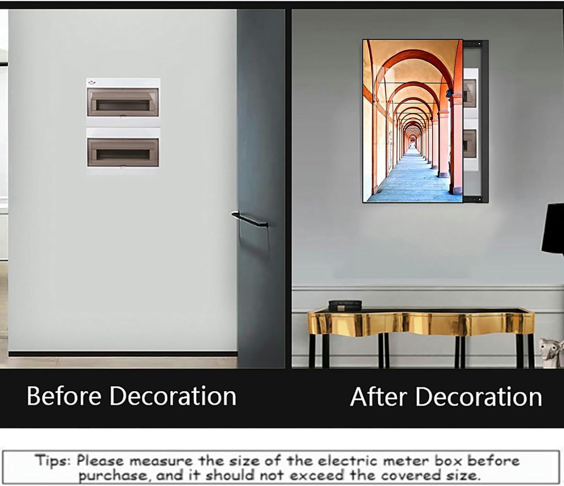Panneaux muraux décoratifs, Couvercle de Panneau électrique décoratif, Cacher Le Compteur électrique, Peinture décorative, Couvercle de Panneau électrique Mural, Disponibles
