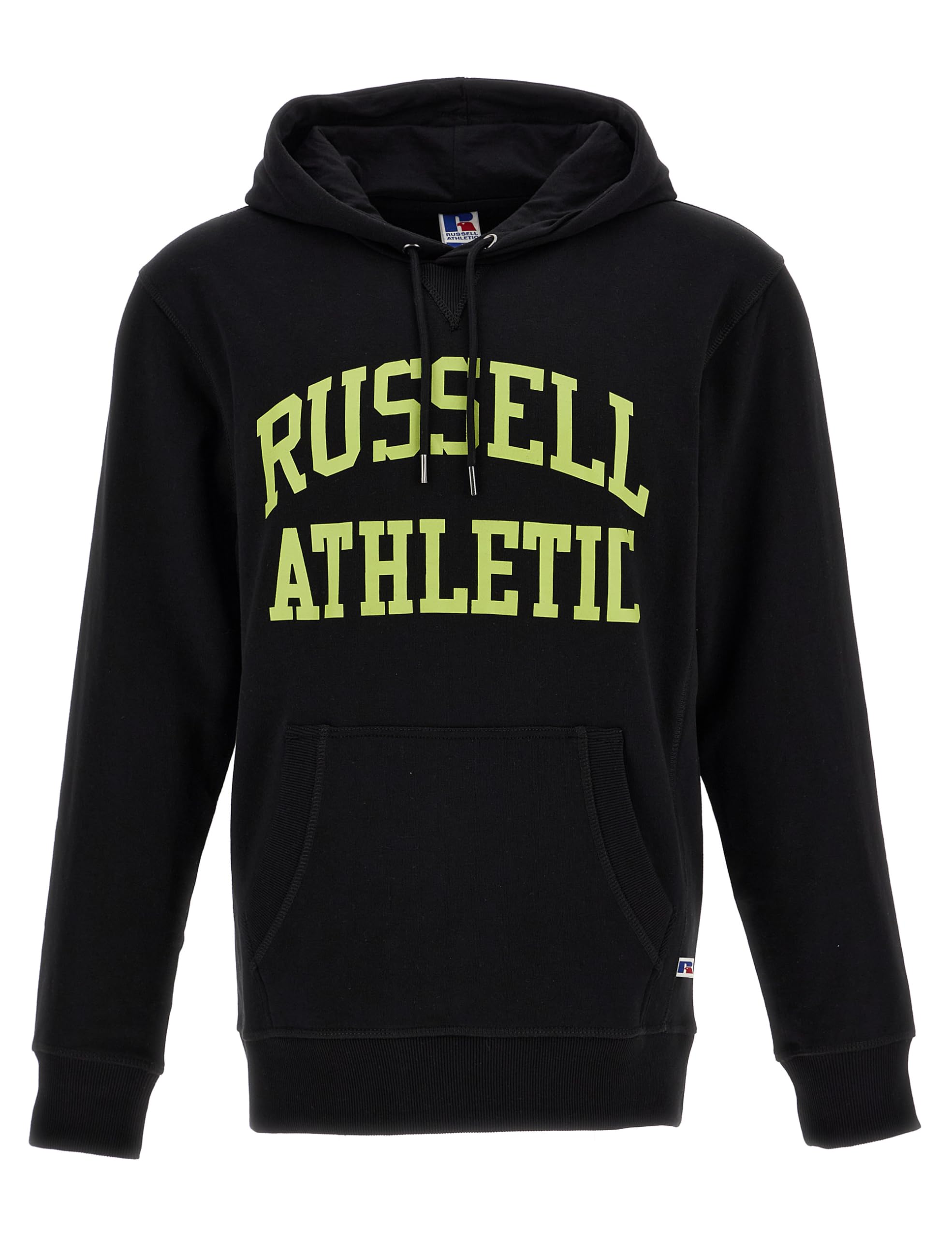 Russell Athletic Mens Iconic Hoody Sweat Shirt Nuring Tunic, Black, XL EU
