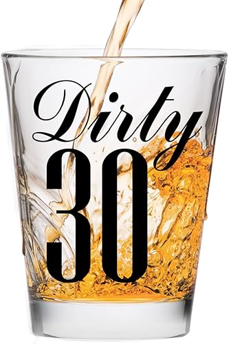 Miniatura 1 de Dirty - Vaso de chupito 30  Divertido vaso de chupito de cumpleaños 30 regalo de cumpleaños 30 para él y ella regalo de mejor amiga vasos de chupito