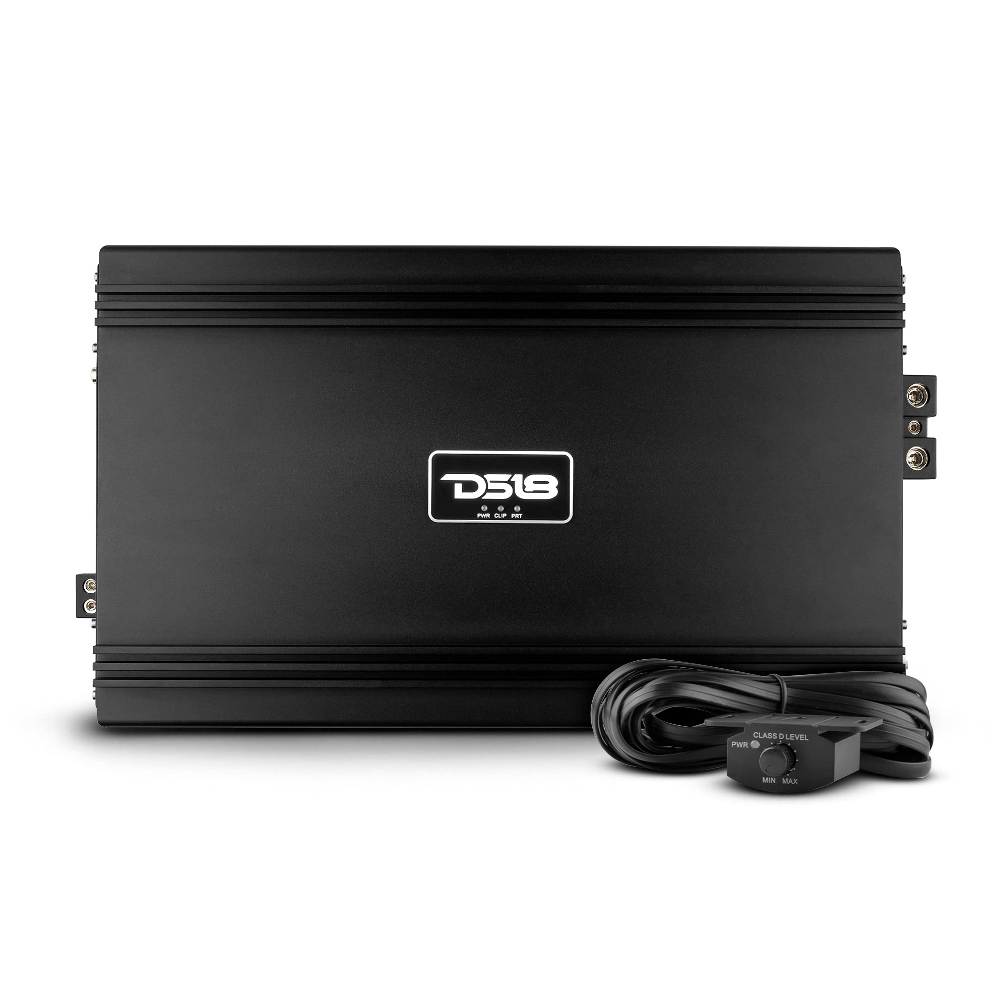 DS18GFX-5K2 Car Audio Amplifier 1-Channel Class D Full-Range Monoblock 5000 Watts Rms 2-Ohm - Bass Knob Controller Included - Easy Installation - Powerful Amp for Vehicle Sound Systems