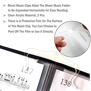 楽譜フォルダー 音楽バインダー4ページ拡張スパイラル8.5インチx11インチ用紙 Amazon | 楽譜フォルダー 音楽バインダー 4ページ 拡張