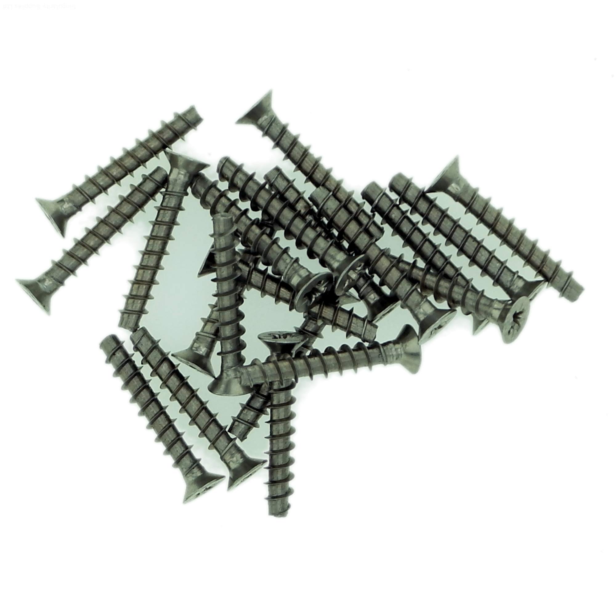 Singularity Supplies D3 (3Mm X 20Mm) Pozi Countersunk Screws For Plastic (Trilobular) - Stainless Steel (A2) (Pack Of 20)