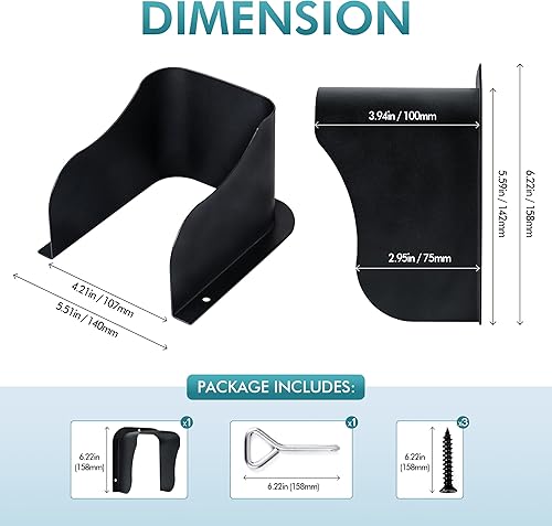 Miniatura 6 de Funda para timbre de timbre de timbre de anillo resistente a la intemperie, protector de timbre de metal grande, cubierta de lluvia para control de