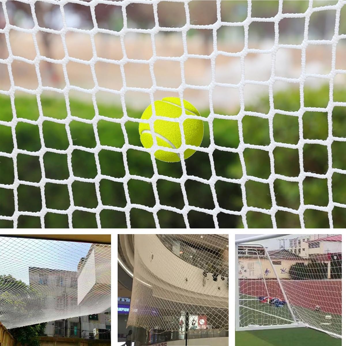 Safety Rope Netting - for Stairs, Playgrounds, Balconies & Baseball Softball Sports Practice(3Mx3M)