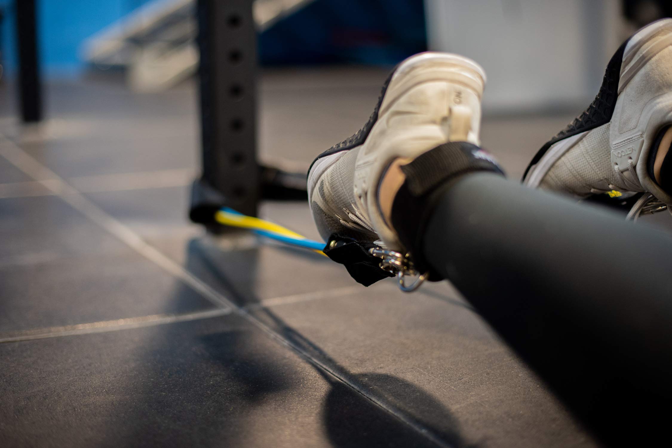 Wrist wraps voor krachttraining lichtgrijs DOMYOS