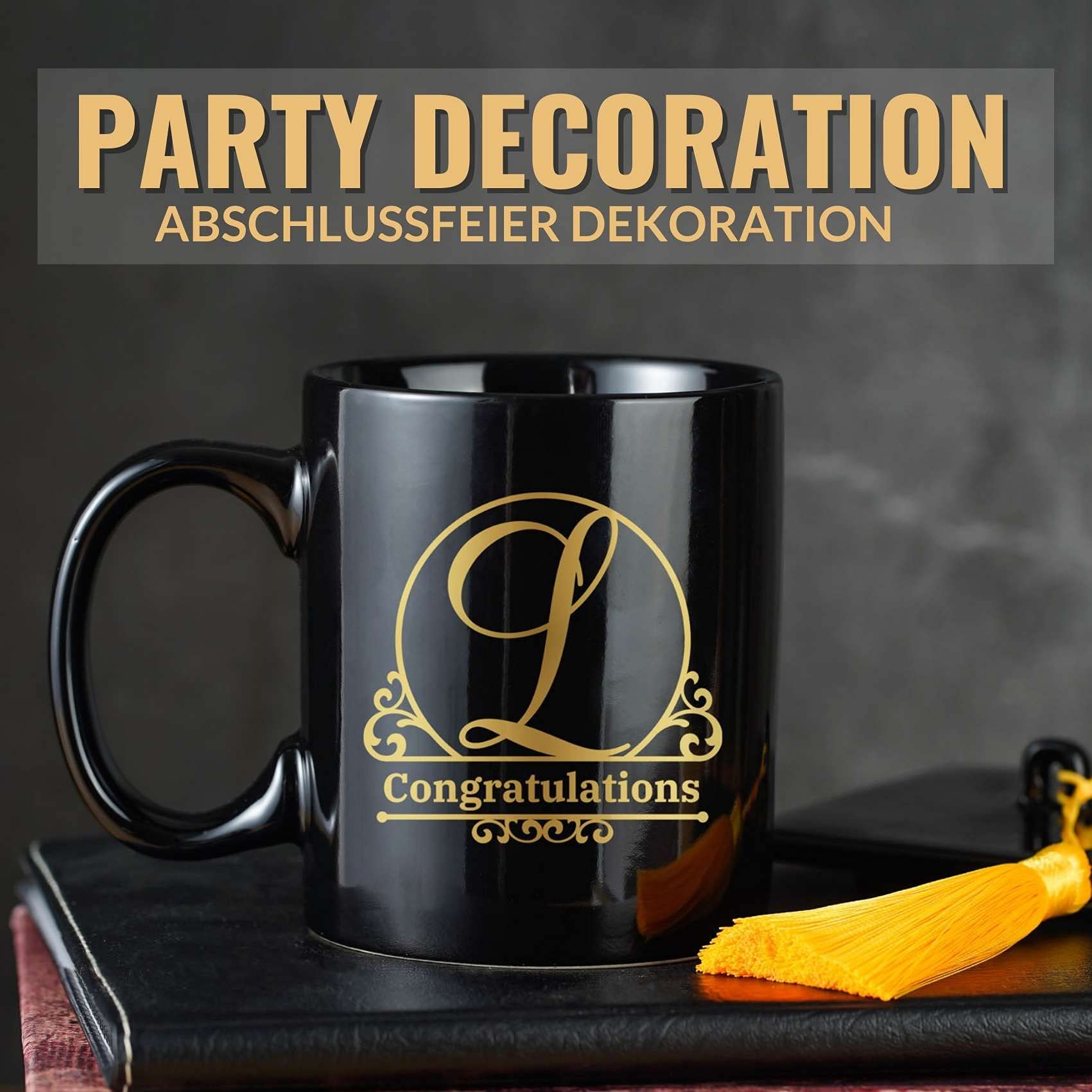 Regali di laurea 2021 - Tazza con cappello di laurea come forniture per feste di laurea, decorazioni di laurea, regalo di dottorato di ricerca, regalo di laurea per lei e lui (con confezione regalo