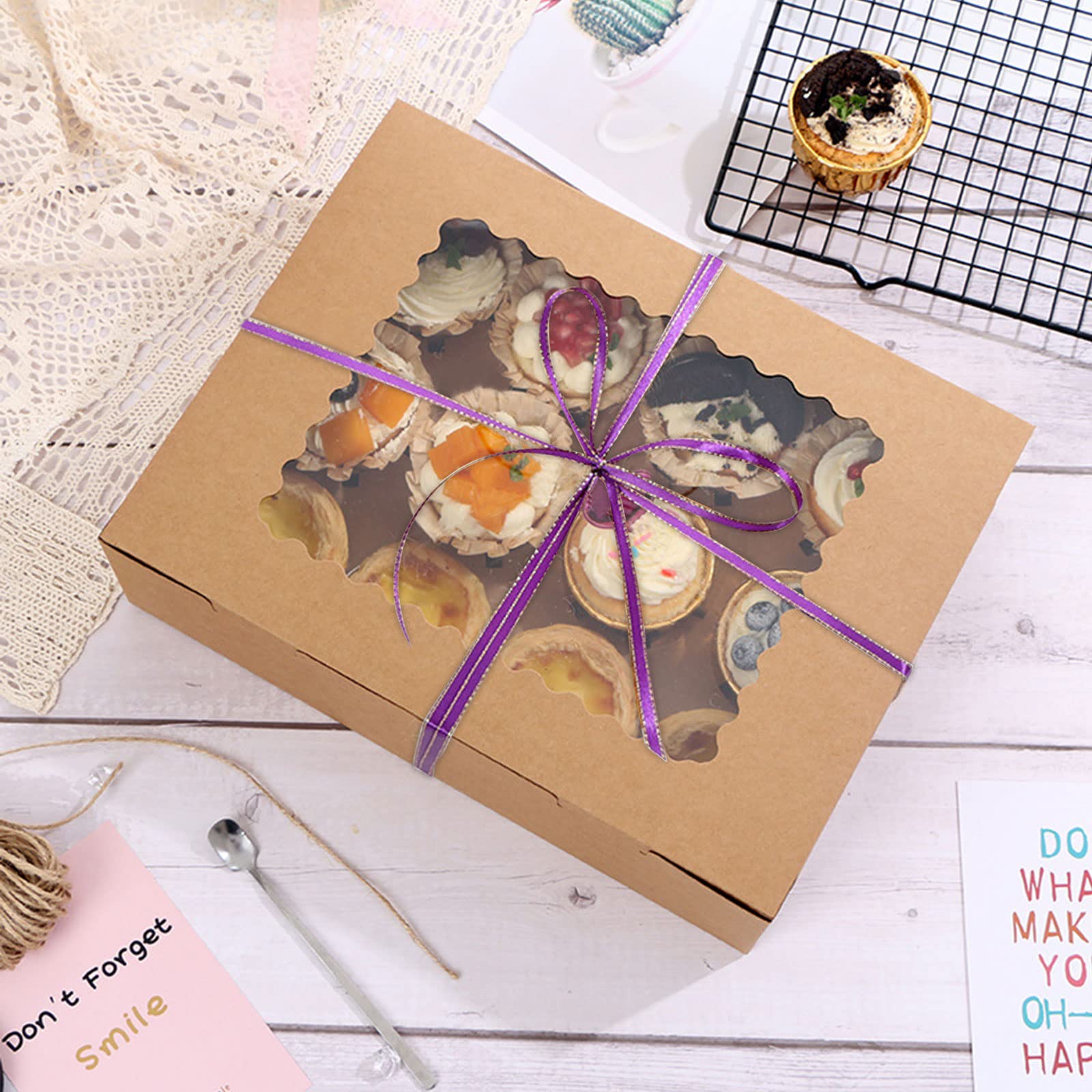 Dww-Lot de 20 Botes Cupcakes Bakery Kraft Contenant Boite Papier Kraft Dww-Lot de 20 Botes Cupcakes Bakery Kraft Contenant Boite Papier Kraft