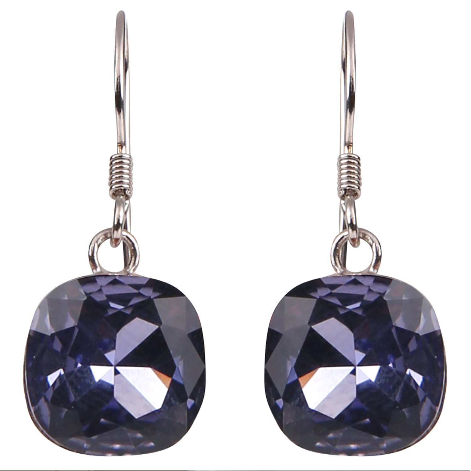 Ananth Jewels925 BIS HALLMARKED Silver Made with Swarovski Elements Large Crystal Stud Earrings for Women