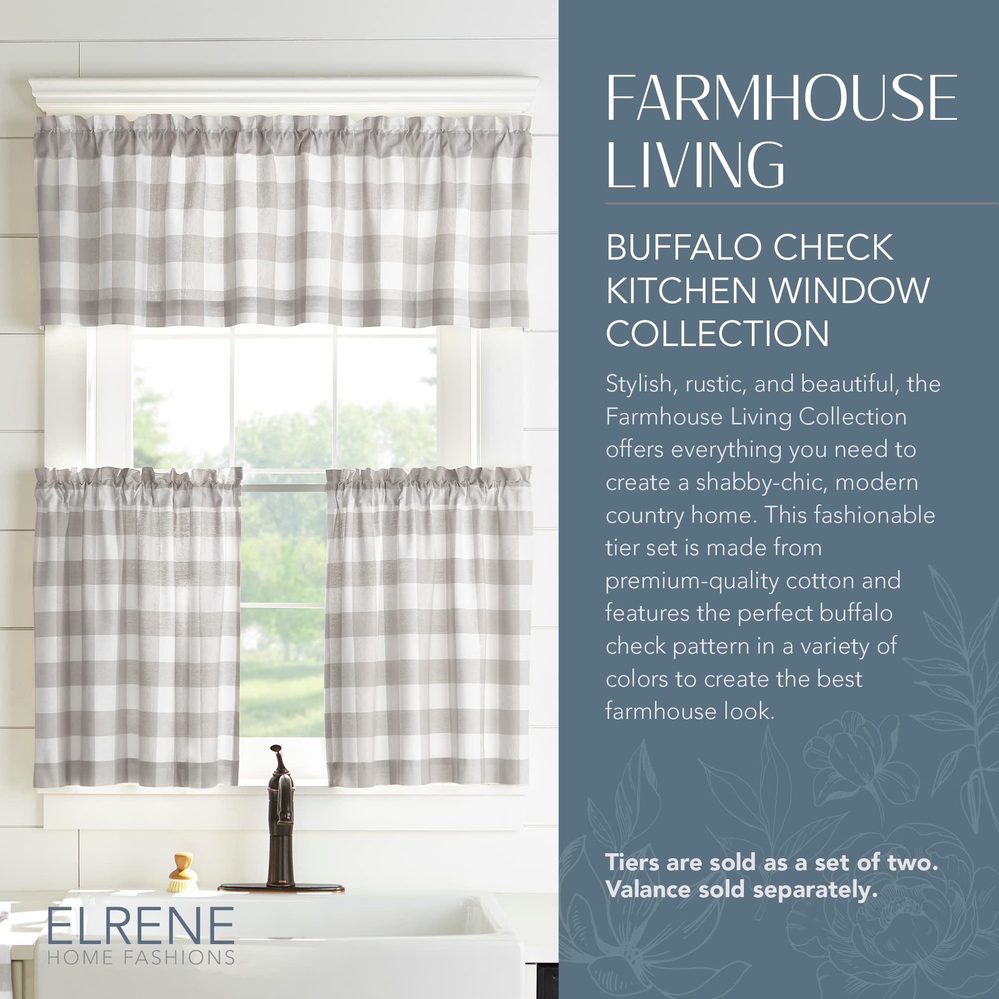 Aazon.co: Elrene Hoe Fashions Serene Window, 60 in x 15 in (1