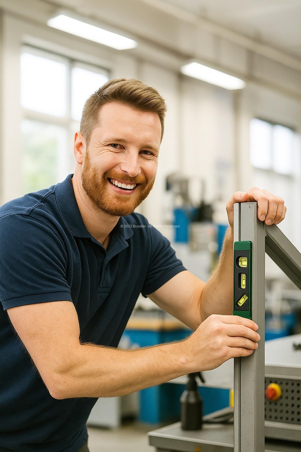 Busstier Mini Su Terazisi, 3 Gözlü, ±2 mm Hassasiyet, Yatay Dikey ve 45° Ölçüm, Ergonomik Taban, Darbeye Dayanıklı, Raf ve Ev Uygulamaları İçin Profesyonel Terazi, Asorti