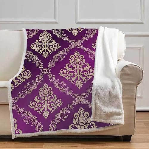 Miniatura 8 de Cobijas abstractas Calientes para Invierno - Mantas de forro polar multicolor, suaves y acogedoras para sofá, cama, sofá, tamaño pequeño, 31.5 x 47