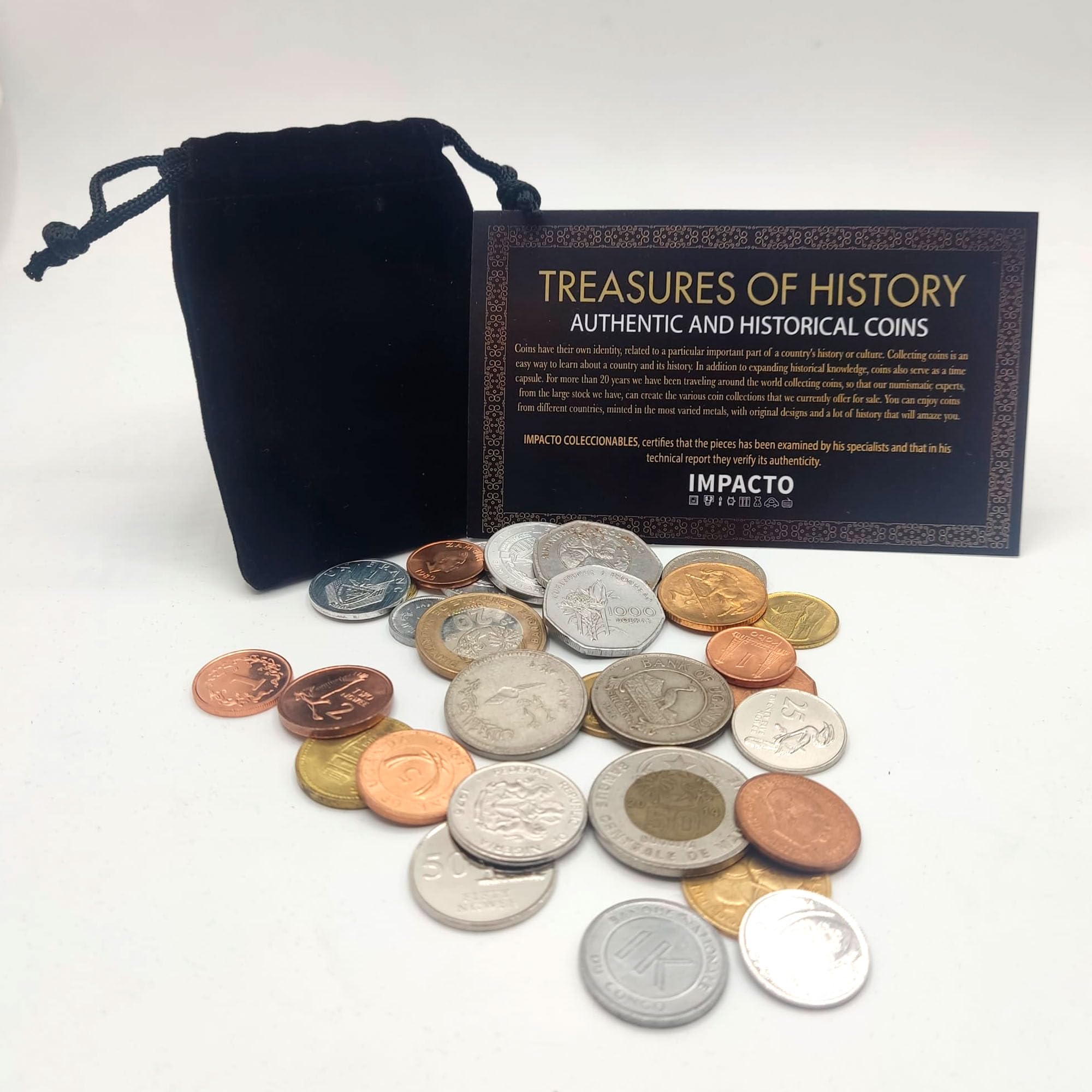 IMPACTO COLECCIONABLES 30 Coins from Africa - Original and Authentic World Coins Collection, NO REPEATS - Expertly Inspected