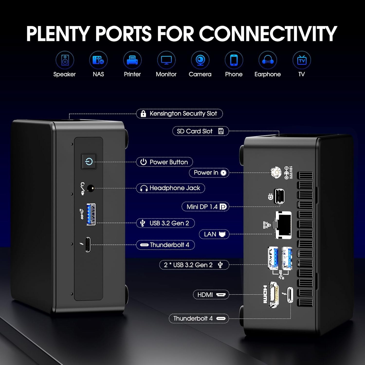 Intel NUC 11 NUC11PAHi7 Panther Canyon Mini PC, i7-1165G7, NO RAM, NO SSD, NO OS, Barebones, Mini Computers for Business Home Office, Support 8K/WiFi 6/4K Quad Display/Bluetooth 5/Thunderbolt 3