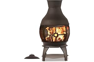 BALI OUTDOORS Wood Burning Chimenea - A Mesmerizing Outdoor Companion