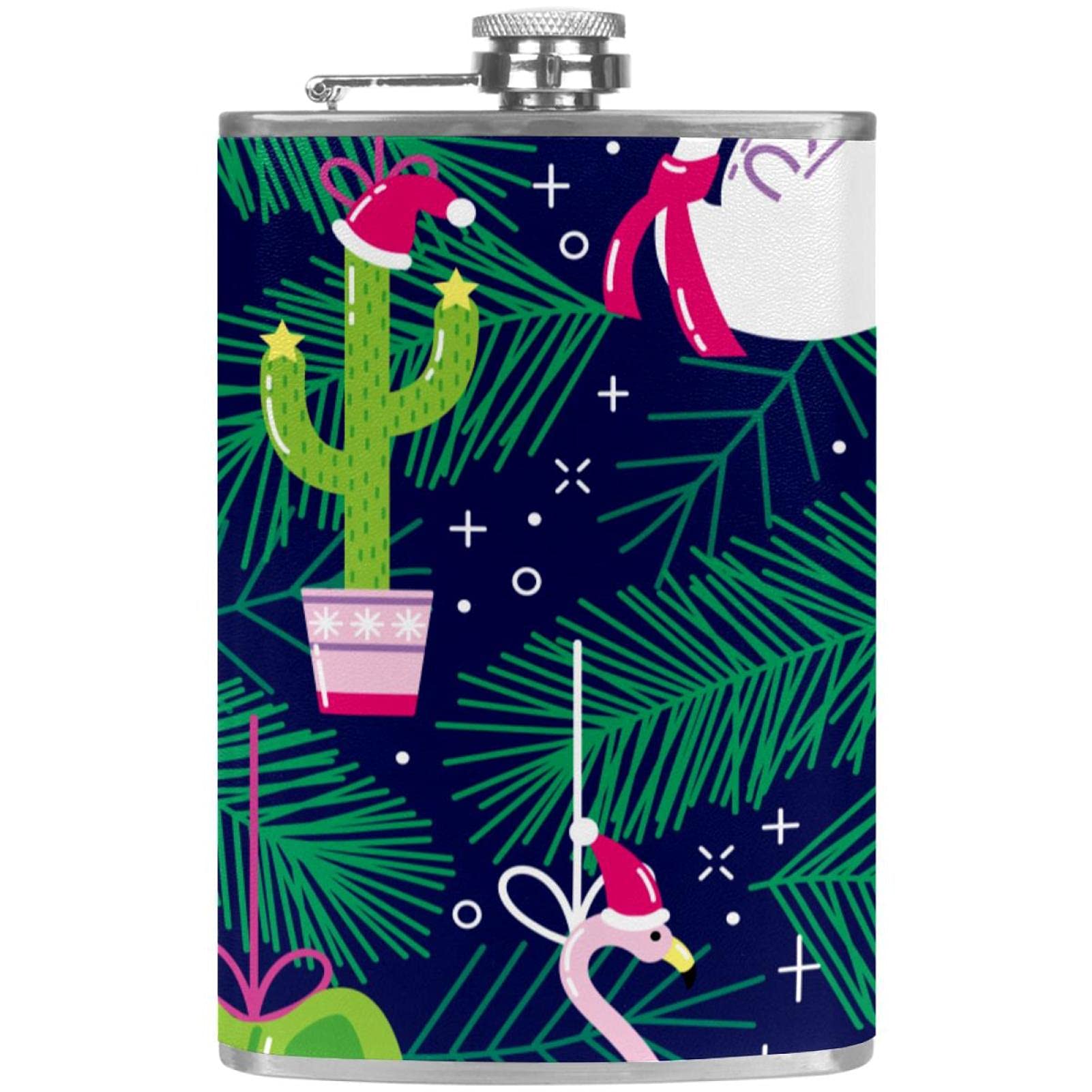 Petite flasque pour liqueur flamant rose étanche avec mini entonnoir