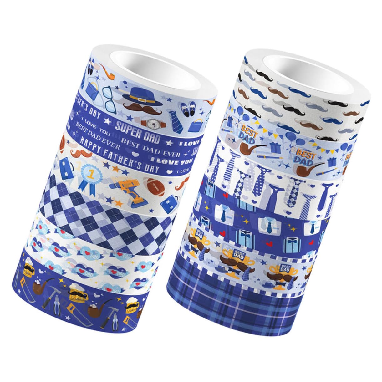 60rollen Washi Tape Für Vaterstag Dekorative Und Transparente Klebebänder Für Handwerk Scrapbooking Journals Und Geschenkverpackungen Leicht Abreißbar Für Kreative Projekte