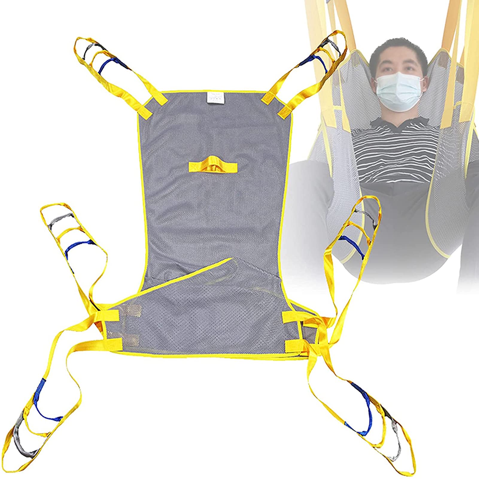 Arnés For Inodoro Con Elevación De Pacientes, Diseño De Piernas Separadas Con Soporte For La Cabeza, Duradero, Lavable Apto For Personas Con Movilidad Reducida