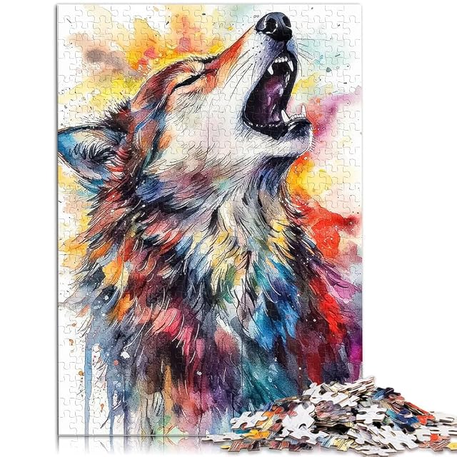 Foto 2 de 6 de Arte de fantasía de Lobo Rompecabezas para Adultos 1000 Piezas Alivia el estrés Vacaciones en casa Matar…
