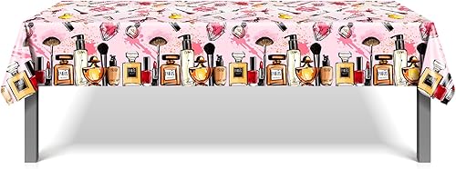 Miniatura 559 de CC HOME 1 pieza de mantel de plástico para fiesta de los 90 de 54 x 87 pulgadas de largo, mantel vintage retro de los 90 de hip hop, tema de 1990