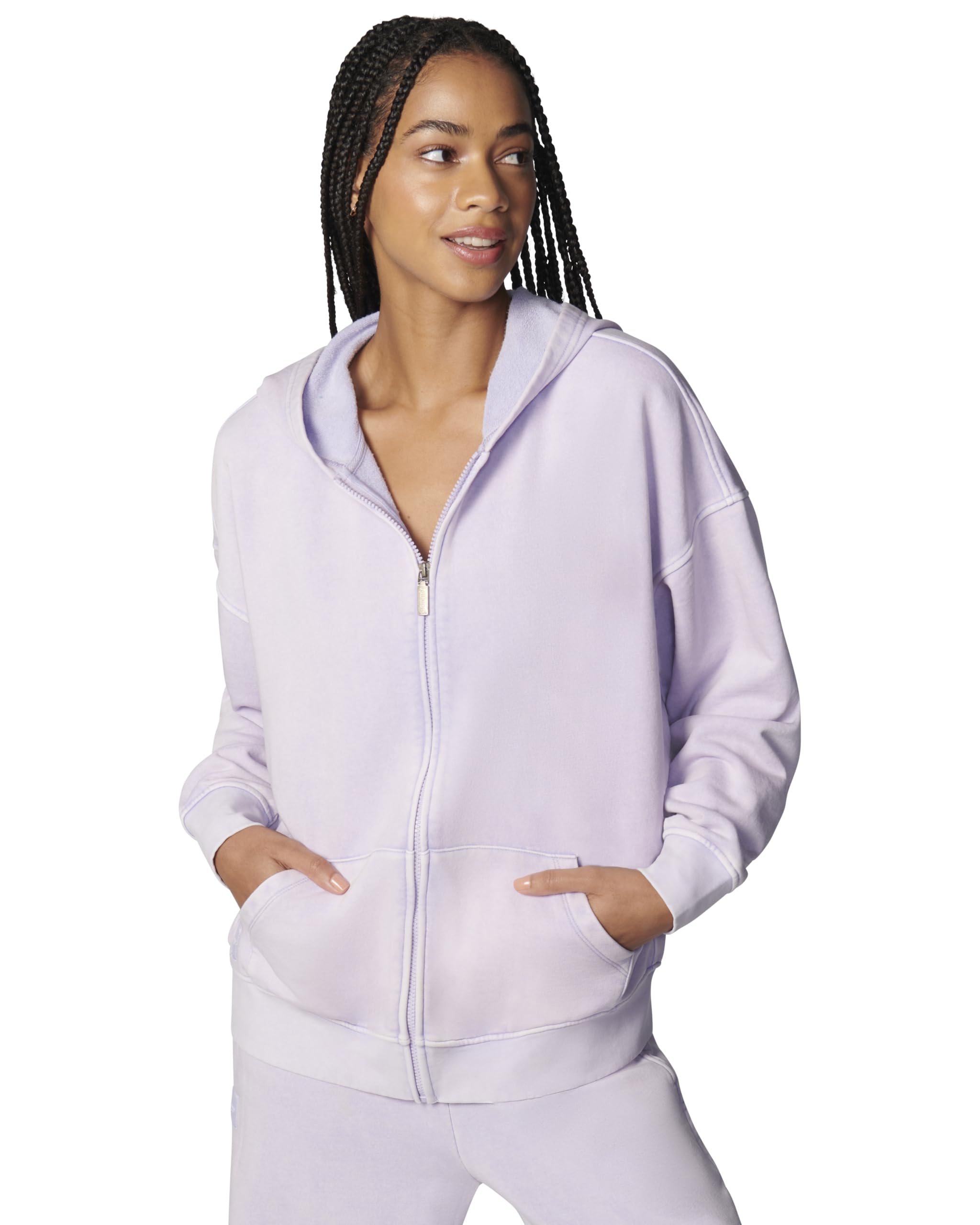 florence by mills womens Cozy Crush Slouchy Sleeve Oversized Zip Hoodie