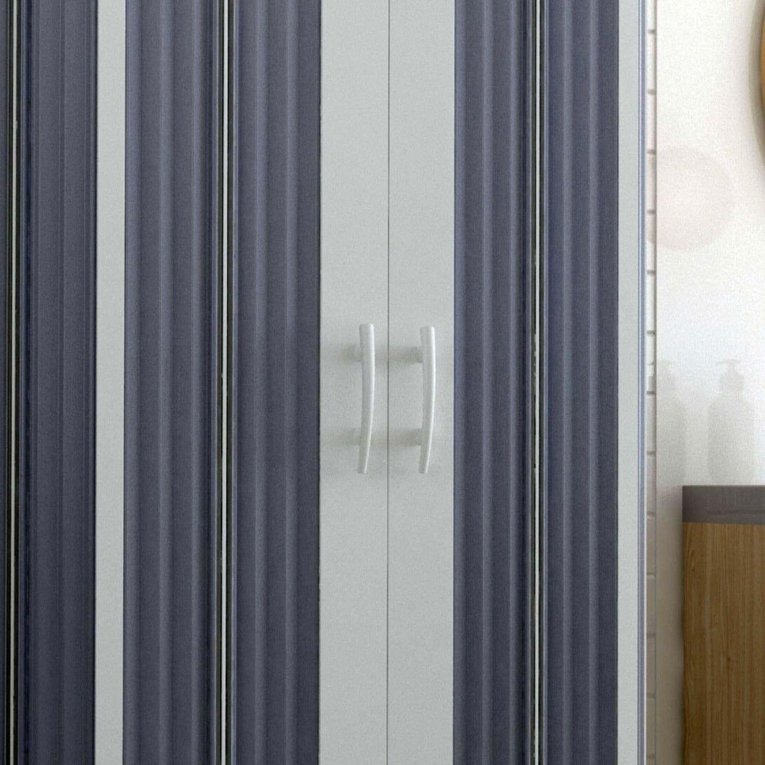 Box Doccia a 3 Lati in PVC 80x80x80CM H185 a soffietto con Apertura Centrale colore Bianco mod. Flex