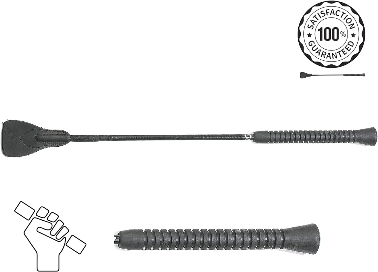 Ringed Handle Riding Jumping Bat Whip