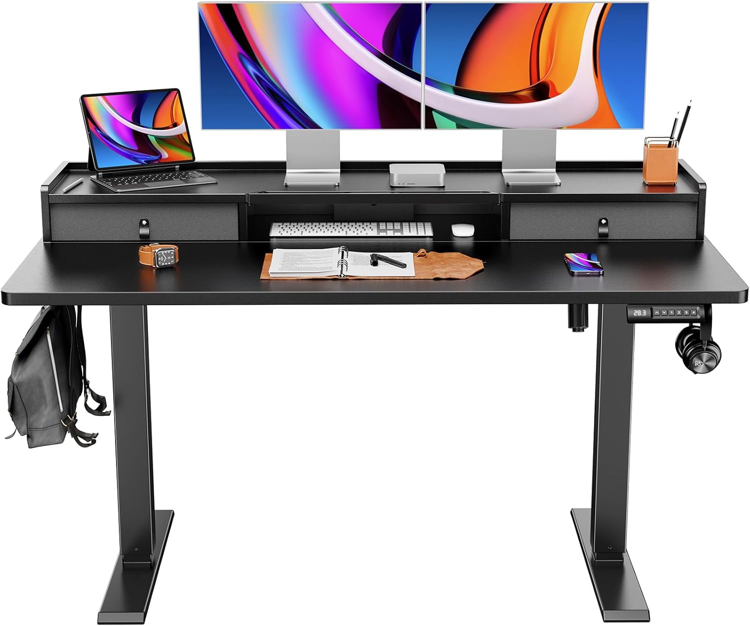 ErGear Electric Standing Desk Adjustable Height with 2