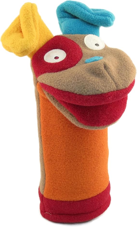 Cate and Levi Polar Fleece Hand Puppet Handmade in Canada (Dog) Toys & Games
