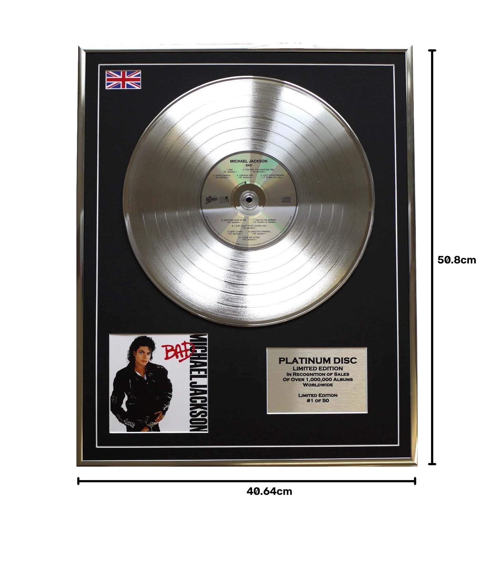 MICHAEL JACKSON/LTD Edicion CD platinum disc/