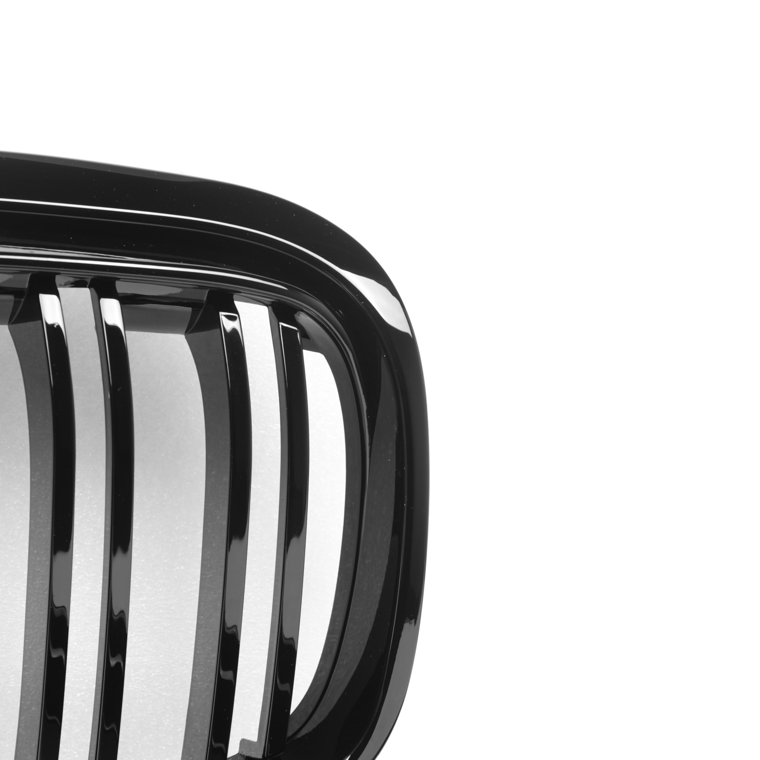 Sport Kühlergrill Nieren kompatibel mit BMW 2er F45 F46 Bj. 2012-2018 Glanz Schwarz Doppelsteg Grill