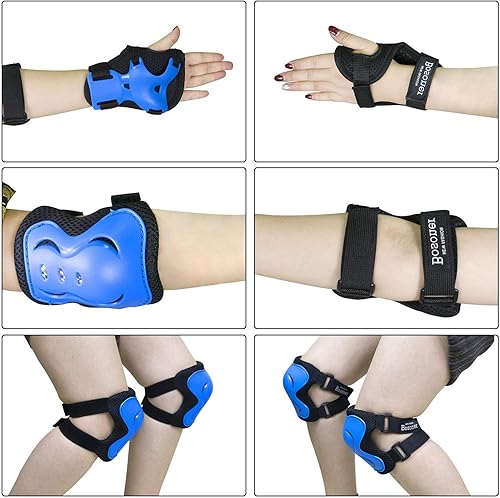 Miniatura 4 de BOSONER Rodilleras para niñosjóvenes, coderas, equipo de protección para patines de ruedas, ciclismo, BMX, bicicleta, patinaje, patinaje en línea,