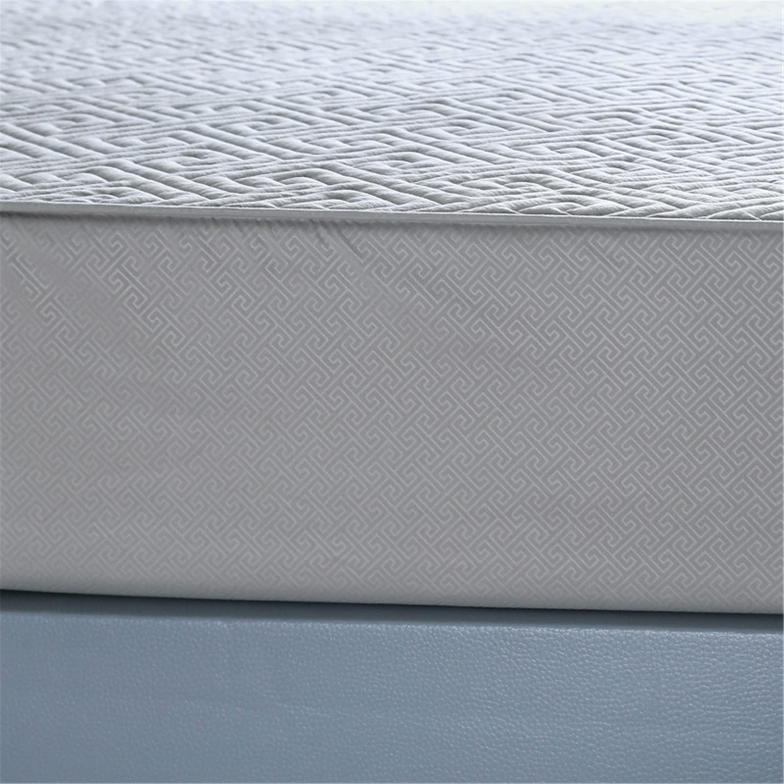 Protector Colchon, Home Protector de Colchón Acolchado, Cubrecolchón, De Fibra, Transpirable, Confortable, Cubre Colchón (Gris,EstáNdar 120x200cm)