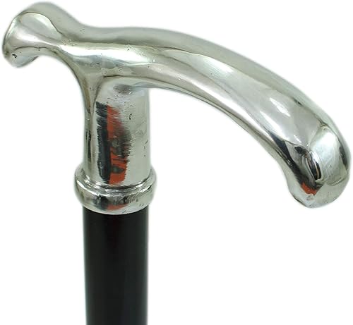 Miniatura 4 de Luxury Walking Stick for Groom & Elderly - Cavagnini Handmade Wood & Pewter Cane, Elegant Robust Design, Ceremony & Daily Use, Made in Italy