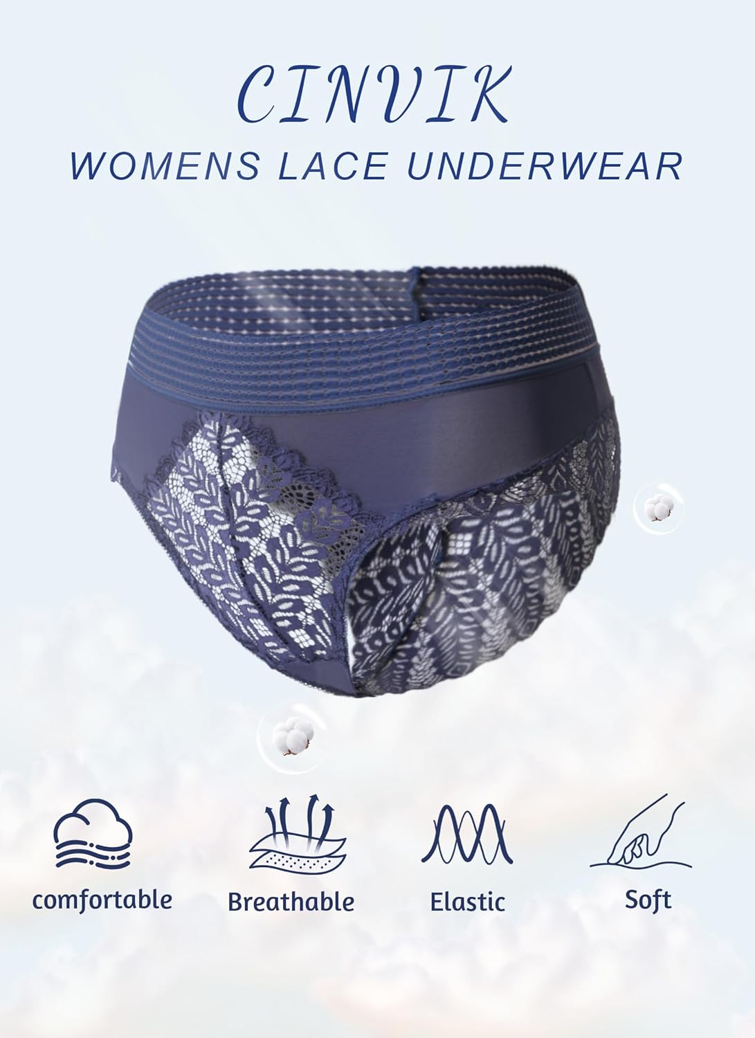 Sexy Panties for Women Sexy Comfy Underwear for Women Panties Sexy No Trace Ice Silk Ladies Colorful Lace Bikini - Image 5