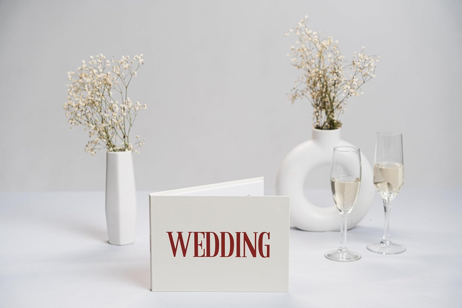 7-Inch Wedding Video Memory Book – Elegant Keepsake for Adding Your Special Day Video | Wedding Gift | Video Storage | Photo Album - With battery cord, Rechargeable Battery (WEDDING)