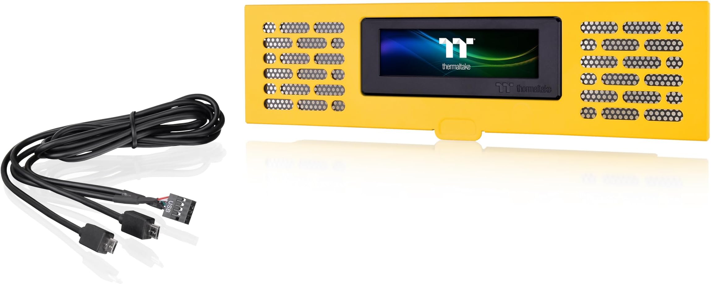 Tower 200 Series Bumblebee LCD Panel Kit, 3.9" LCD Display, Supported by Tt RGB Plus 2.0 Software, AC-067-OO4NAN-A1, 3 Year Warranty