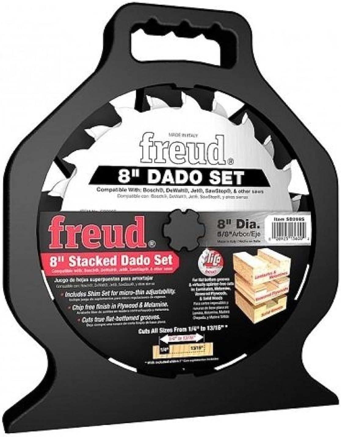 Freud 8 In. Professional Stacked Dado (SD208)