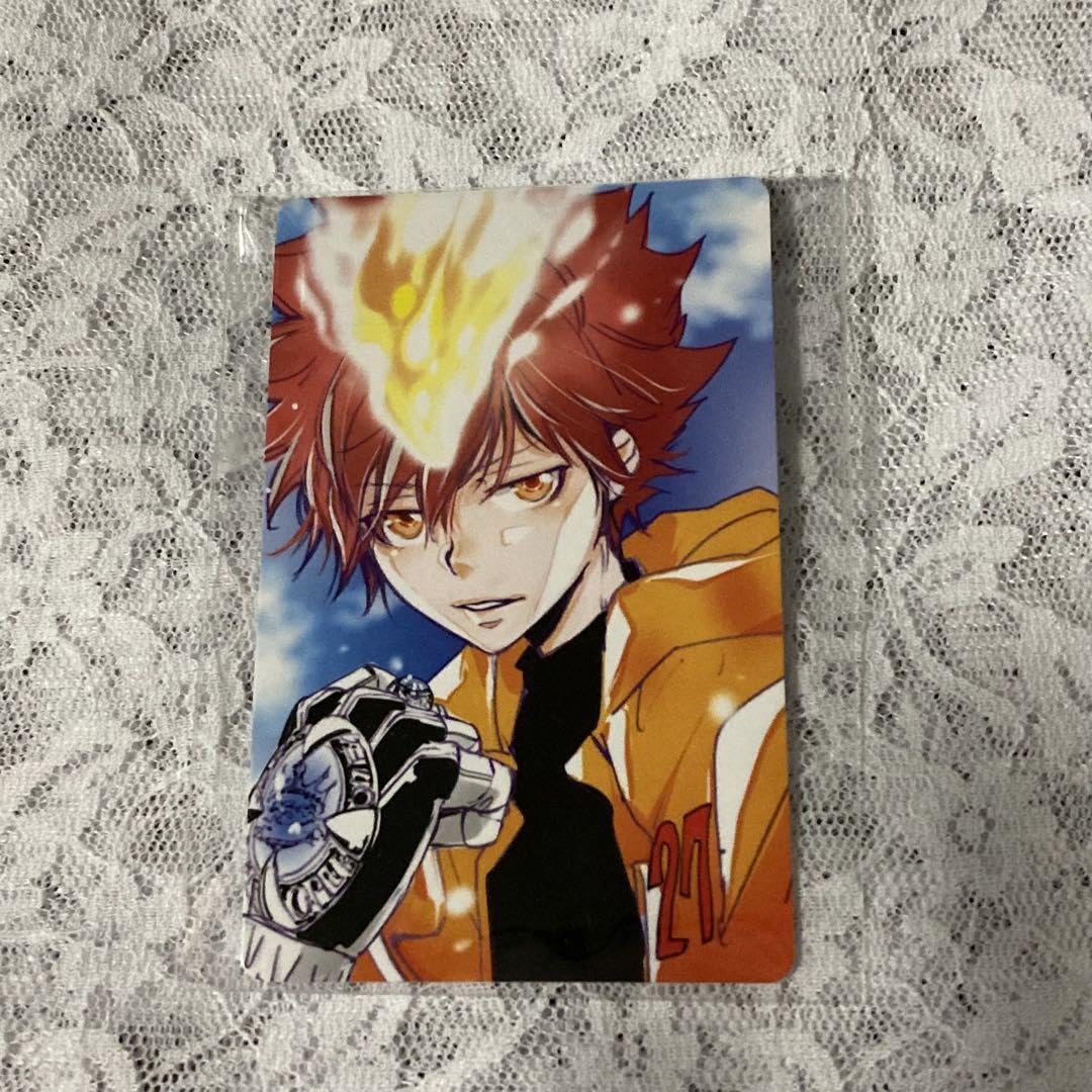 天野明展　沢田綱吉　超ツナ自撮り風トレーディングカード特典2枚とカードホルダ1点 Amazon.co.jp: 天野明展 購入特典 自撮り風トレーディングカード