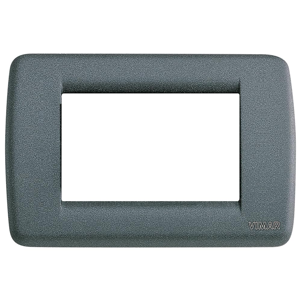 Plaque de finition Vimar Idea Ardesia Rondo cache interrupteur 3M
