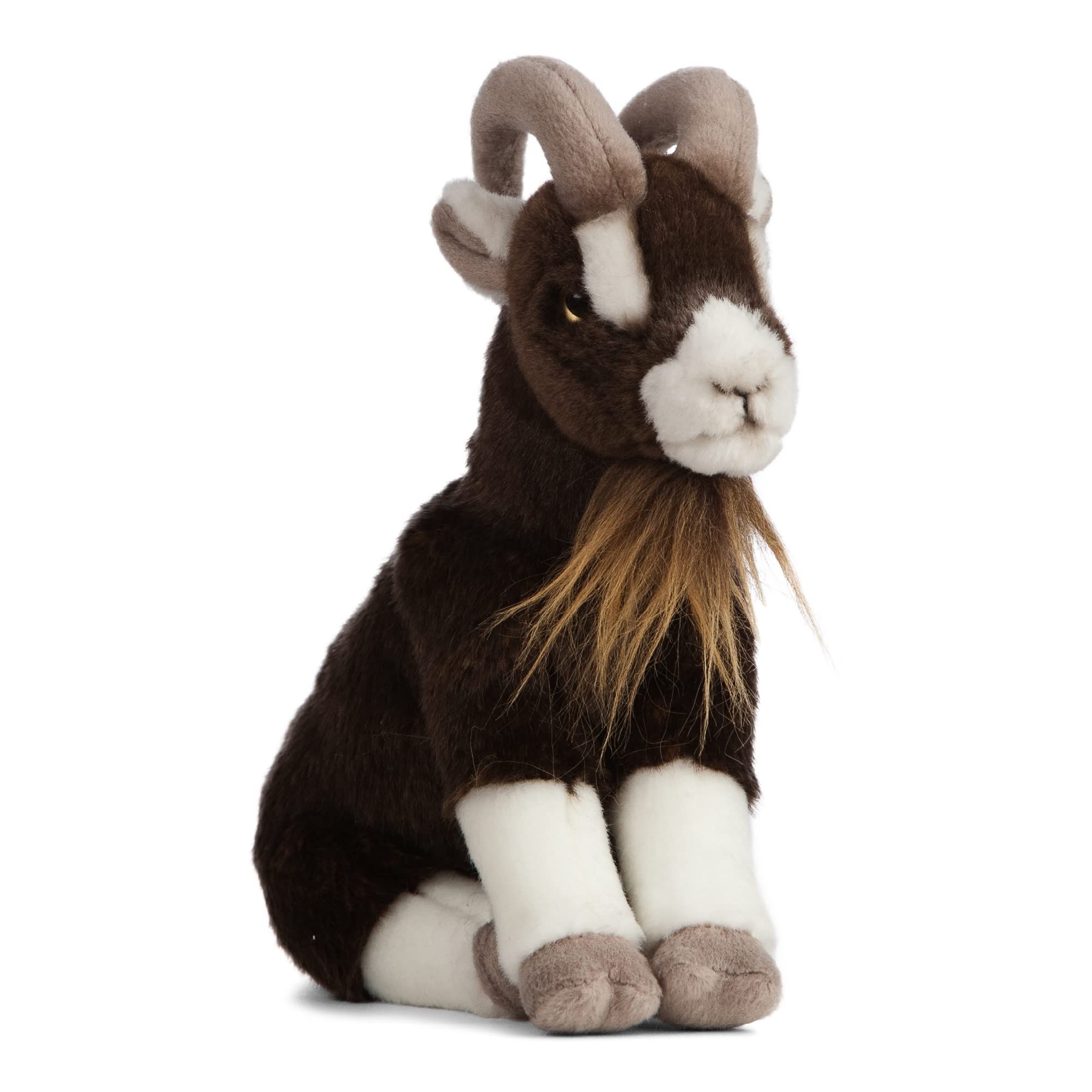 Peluche Chèvre Brune Living Nature - 20 cm de Réalisme