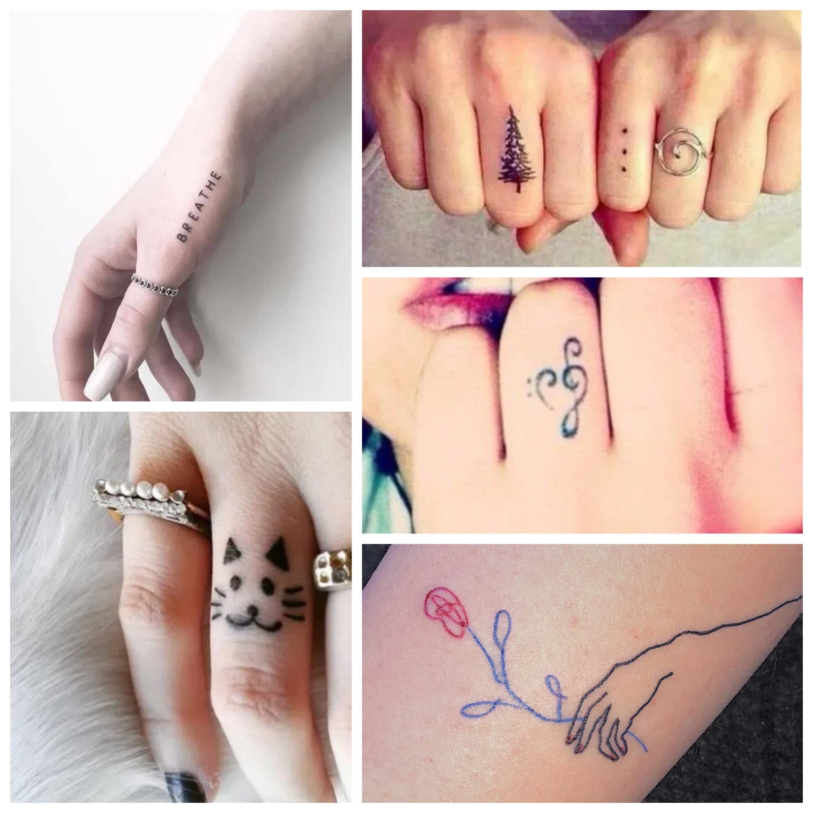 Hand Poke Kit, Stick and Poke Set para Principiantes, Hand Poke Pen Kit con 10 Agujas y 2 hojas de papel de transferencia - Púrpura