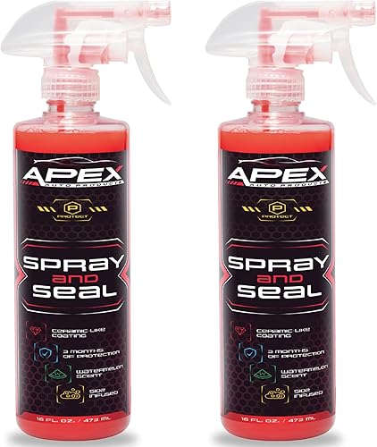Apex Spray and Seal - Sellador de pintura de cerámica - Protector hidrofóbico patentado y spray de refuerzo de cerámica - Protección de capa
