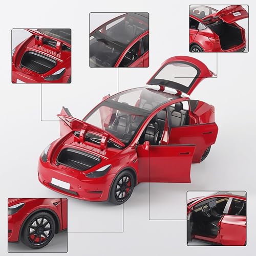 Miniatura 5 de Coches de juguete Y 124 de aleación de zinc fundido a presión, modelo de juguete con luz y música, adecuado para niños de 3 años en adelante como