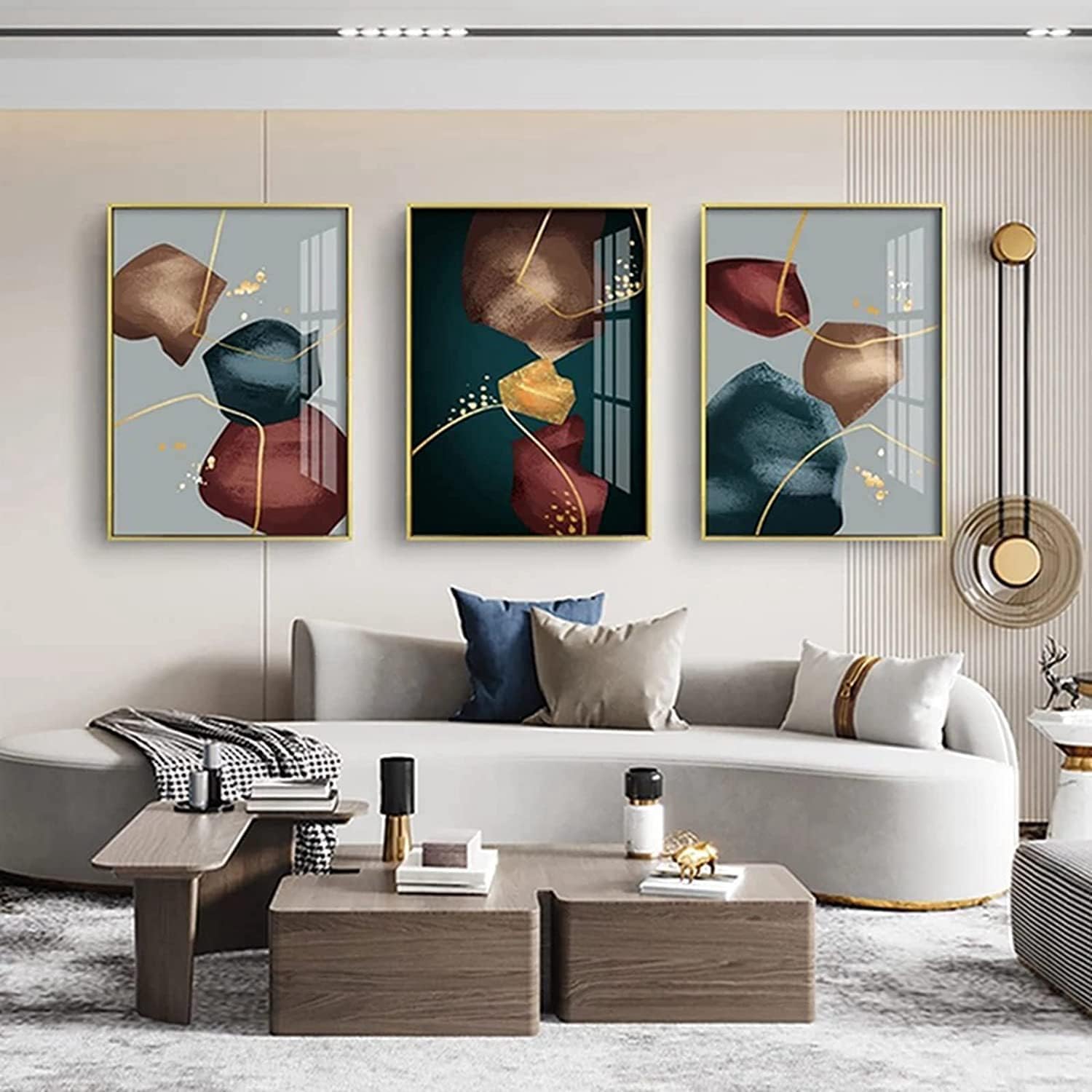 JNAOZI Abstract Line Geometry Pictures, Abstract Botanical Art Poster, Interior Home Decor Wall Art - Image 4