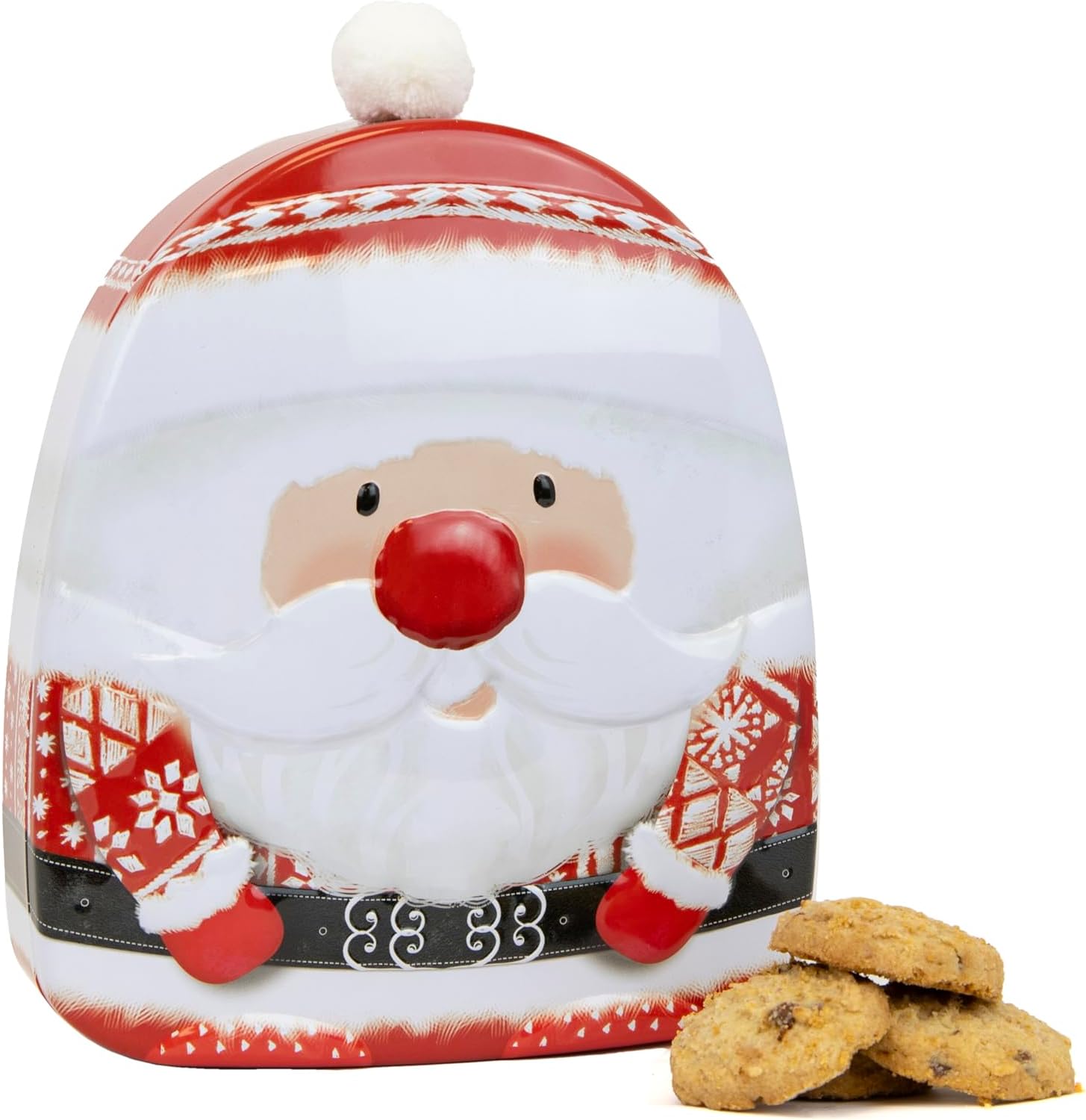 Santa Christmas Biscuit Gift Set, Christmas Biscuit Tin, Santa Biscuits